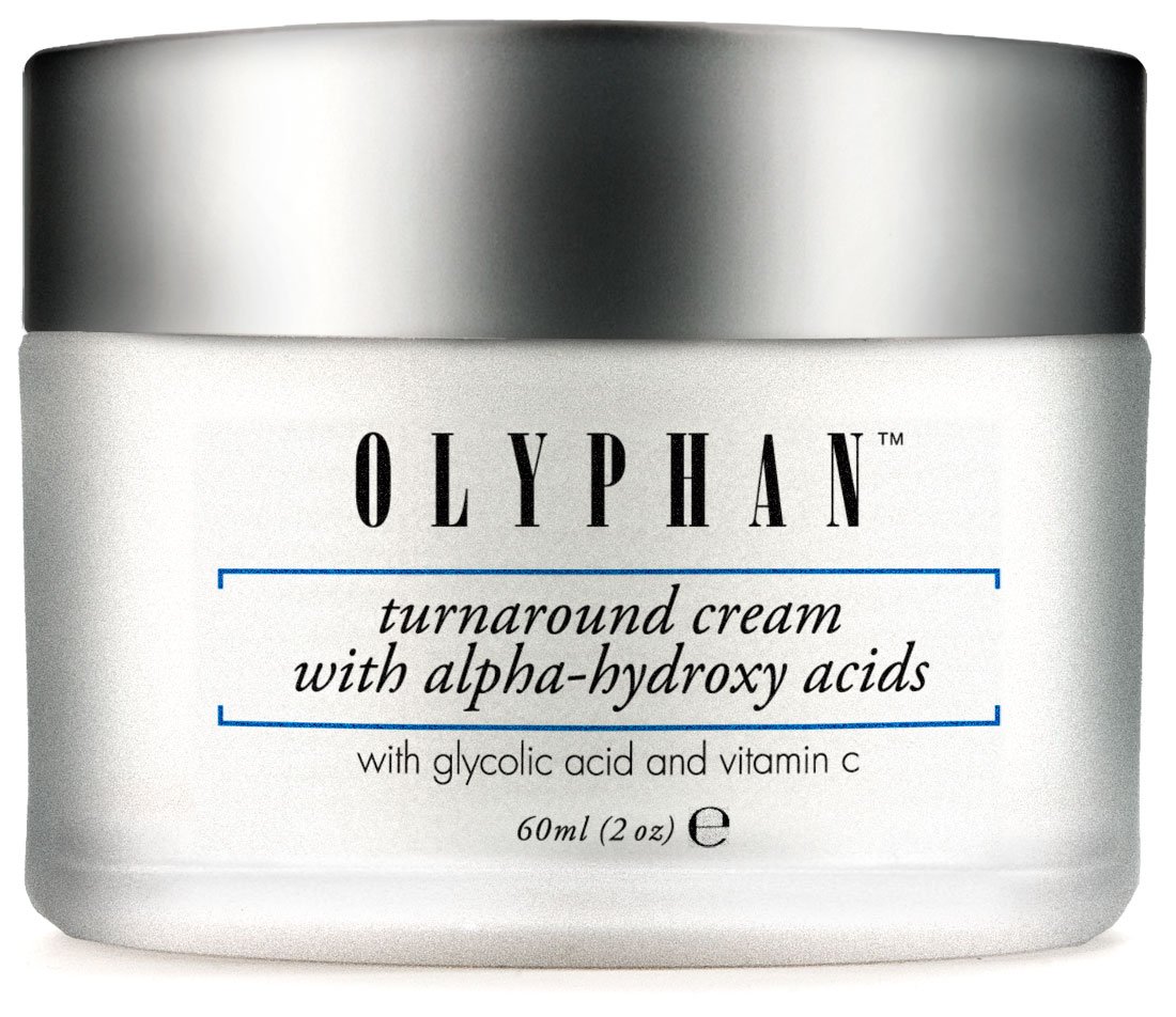 OLYPHAN Alpha Hydroxy Acid Face Cream for Women and Men, Glycolic Acid & Vitamin C - 2.0 Oz (60ml)