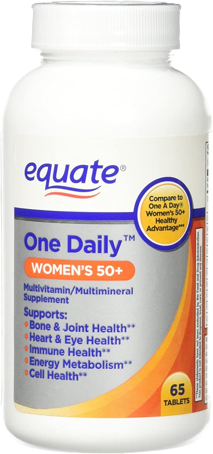 One Daily Women's 50+ Multivitamin/Multimineral Supplement By Equate - 65ct