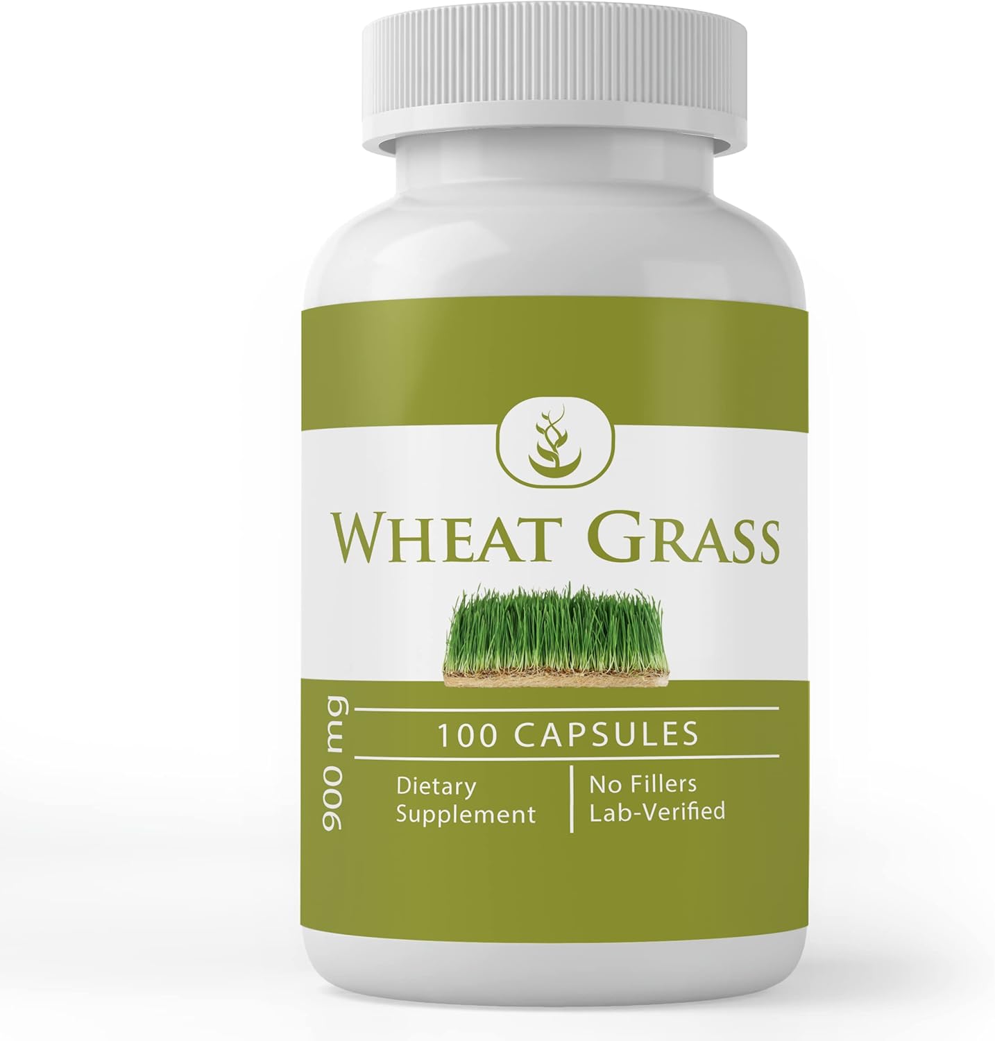 Pure Premium Wheat Grass Capsules - 100% Natural, Lab Verified (100 Count)