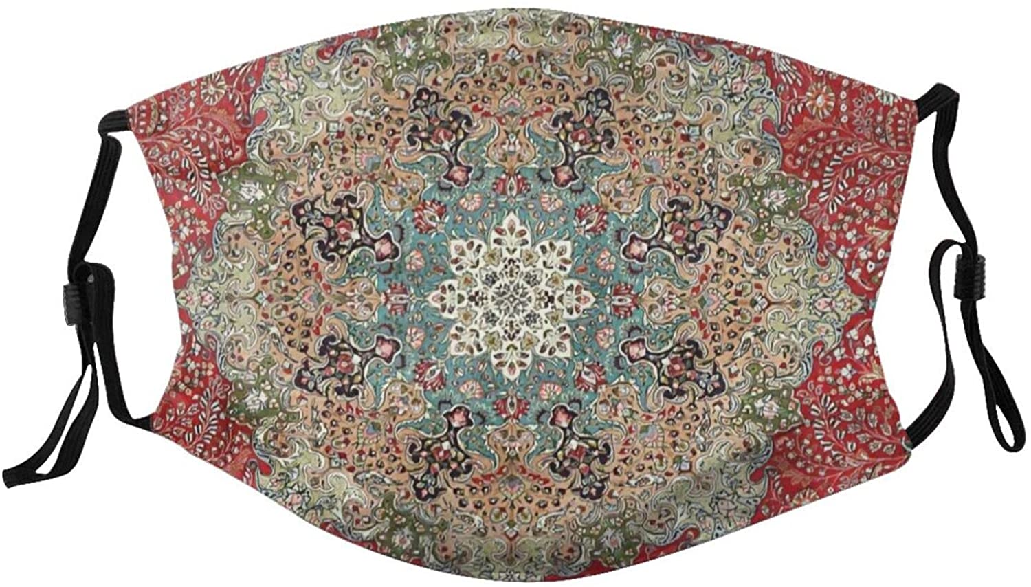 Paisley Vintage Design Balaclavas Face Mask with 2pcs for Adults - Vintage Persian Print