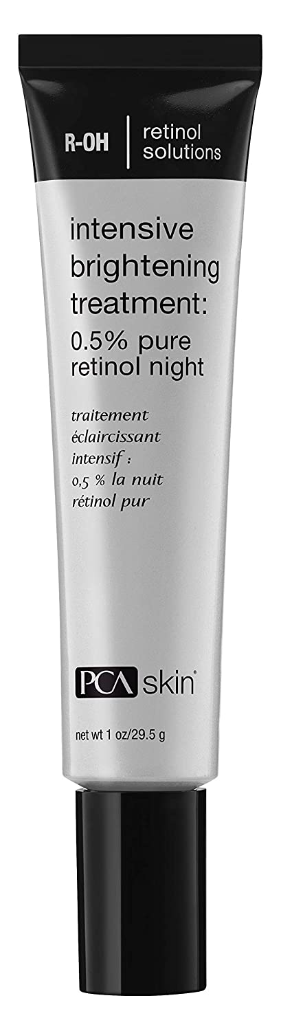 PCA Skin Intensive Brightening Treatment - 0.5% Pure Vitamin A Retinol Face Serum for Discoloration & Dark Spots – 1 Oz (29.5g)