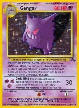 Pokemon - Gengar (5) - Fossil - Holo