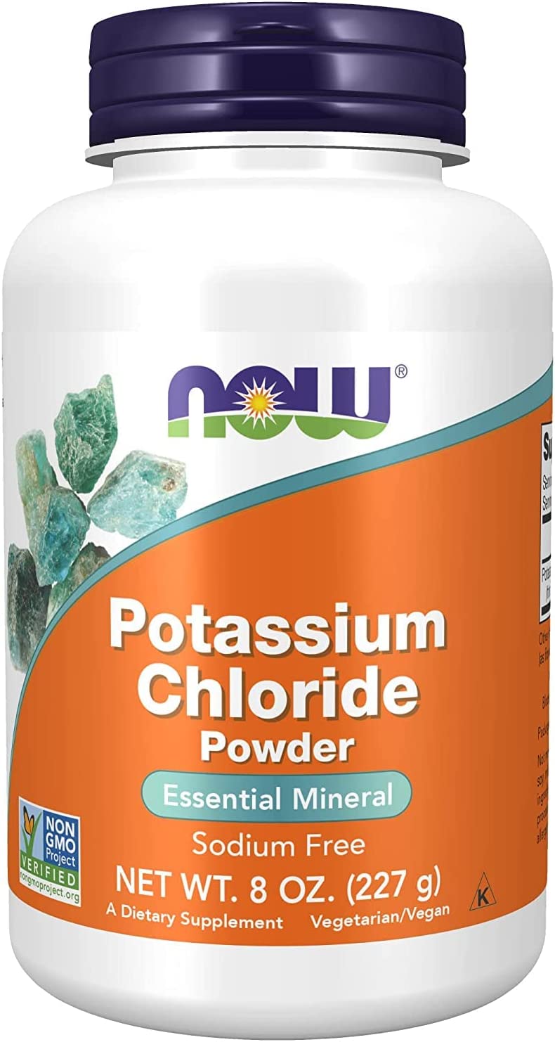 Potassium Chloride Powder by NOW Supplements - 8 Oz (227g)