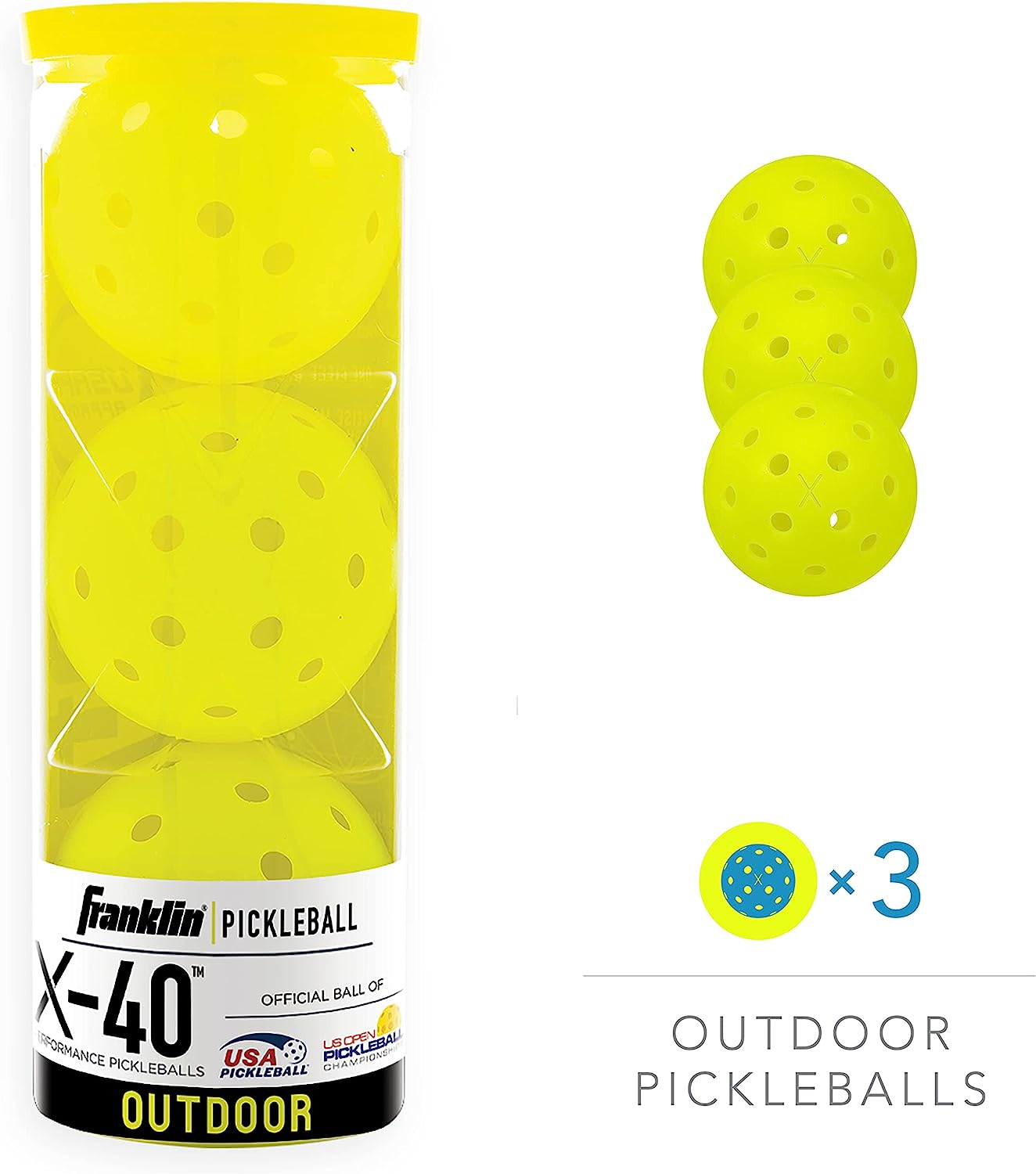 Premium Quality Pickleballs: Franklin Sports X-40 Pickleball Balls