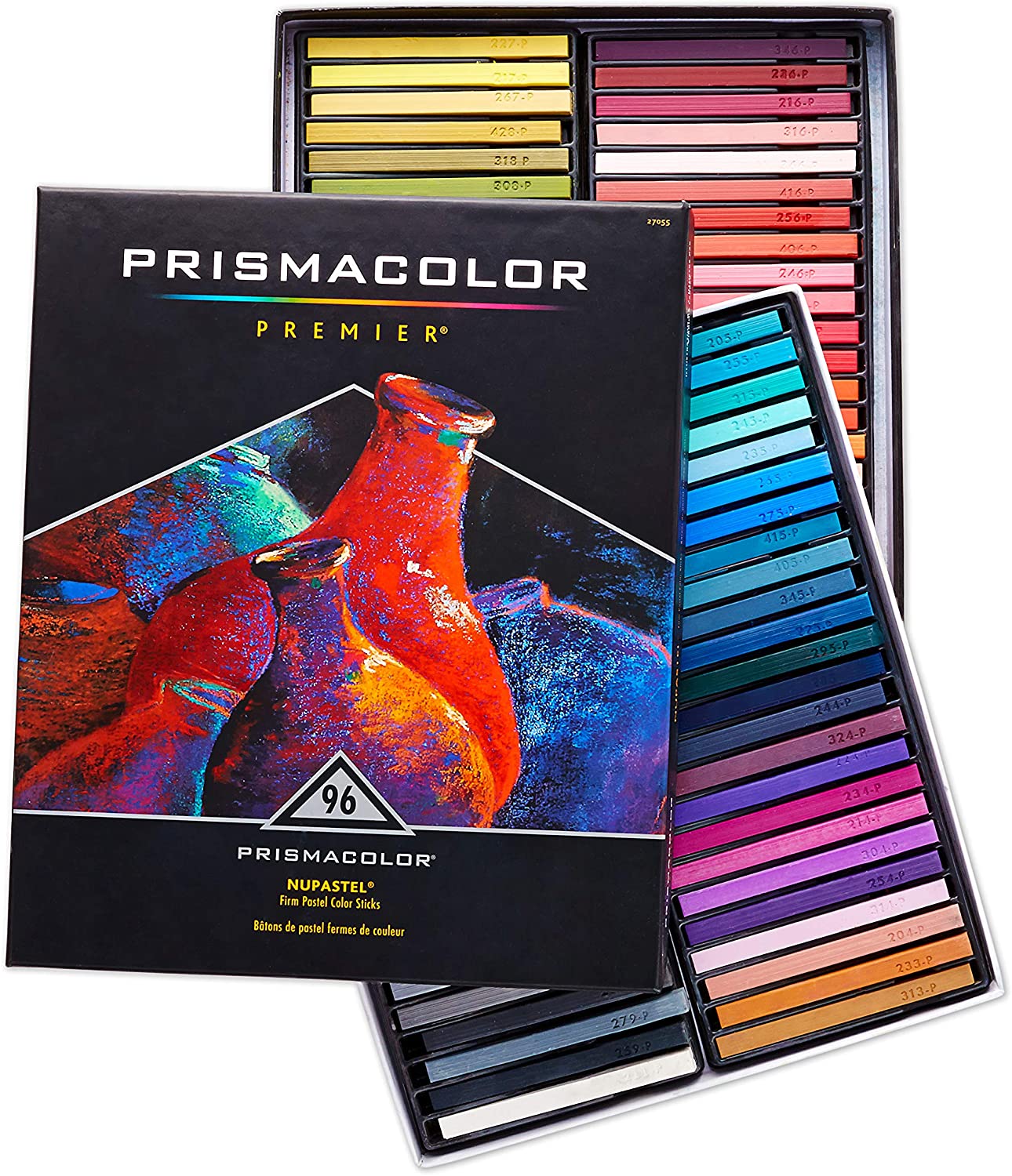 Prismacolor Premier NuPastel Firm Pastel Color Sticks, 96-Count