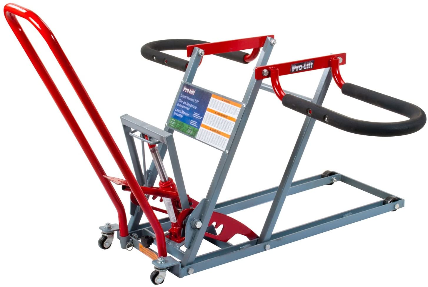 Pro-Lift T-5350B Red/Grey Lawn Mower Lift - 350 lb. Load Capacity