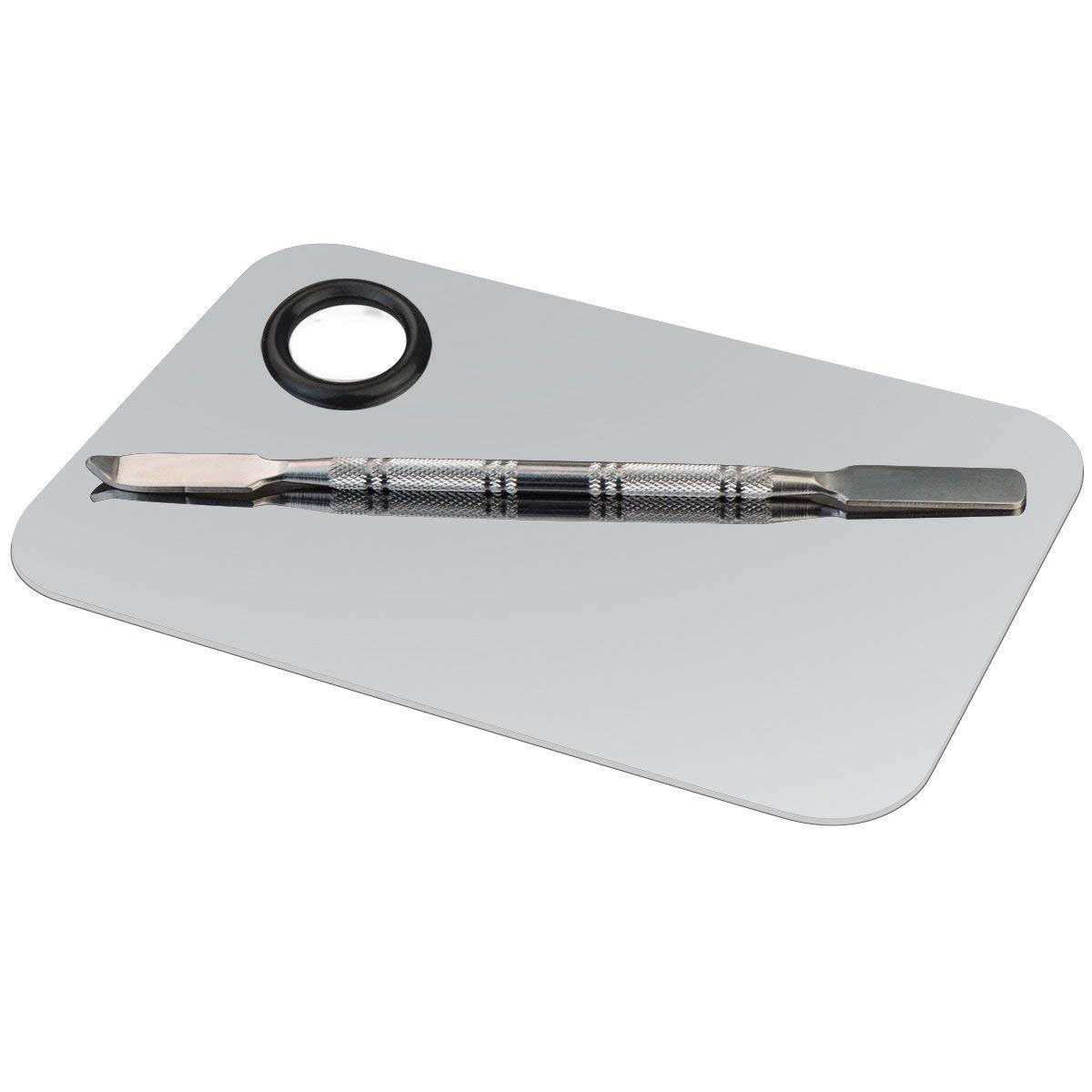Pro Stainless Steel Professional Cosmetic Makeup Palette Spatula Tool for Nail Art Eye Shadow Eyelash-3.36oz (95g)