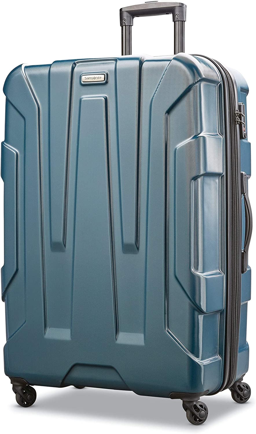 Samsonite Centric Hardside Expandable Luggage with Spinner Wheels, Teal, Checked-Large 28-Inch - Teal