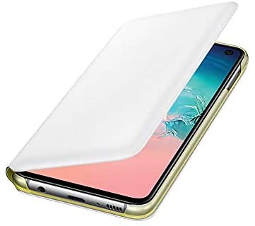 Samsung Official Original LED View Flip Cover Case for Galaxy S10e / S10 / S10+ (Plus) - White