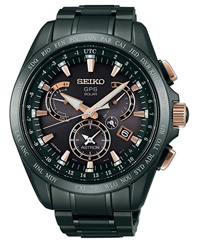 Seiko Astron GPS GPS controlled time Black Ion Titanium watch SSE075