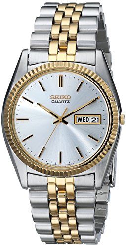 Seiko SGF204 Men’s Two-Tone Stainless Steel Watch (Silver Dial)