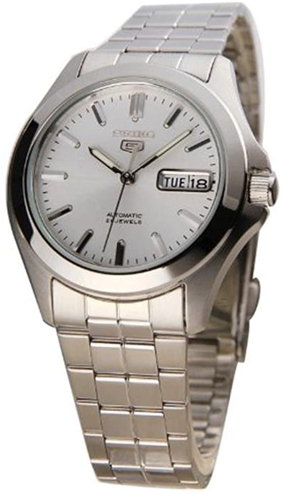 Seiko Men s SNKK87 Two Tone Stainless Steel Analog with White Dial Watch