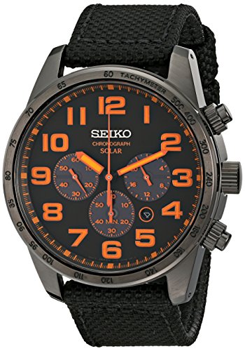 Seiko Men's SSC233 Sport Solar Brushed Stainless Steel Watch