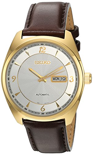 Seiko Men s  Recraft Series  Japanese Automatic Brown Leather Dress Watch (Model: SNKN70)