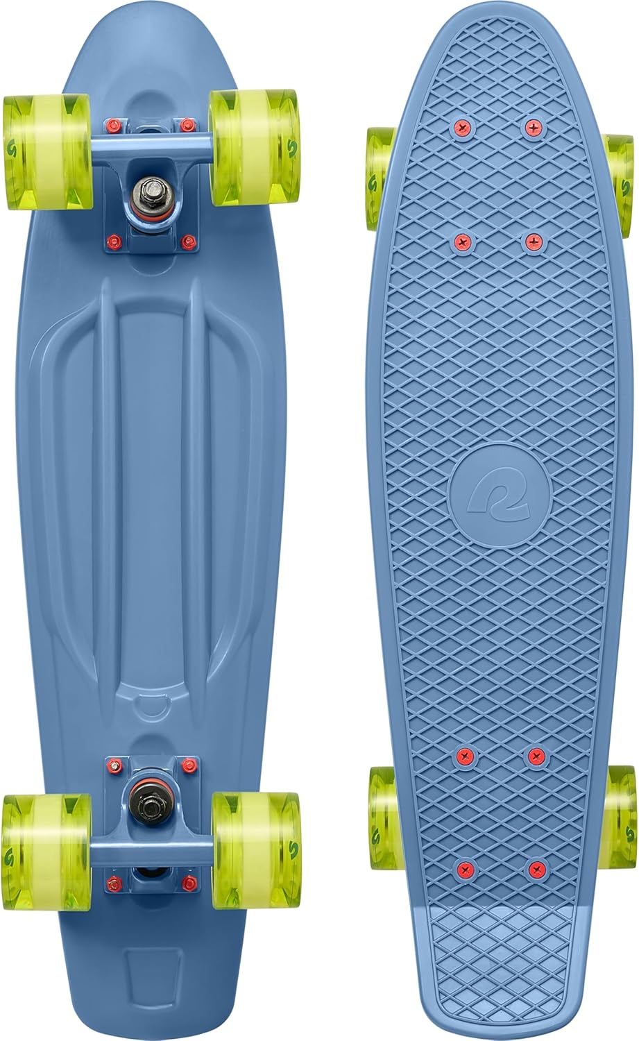 Retrospec Quip Mini Cruiser Skateboard 22.5" – Compact Retro Plastic Cruiser with ABEC 7 Bearings & PU Wheels (Perfect for Urban Commuting & Leisure in Pakistan)