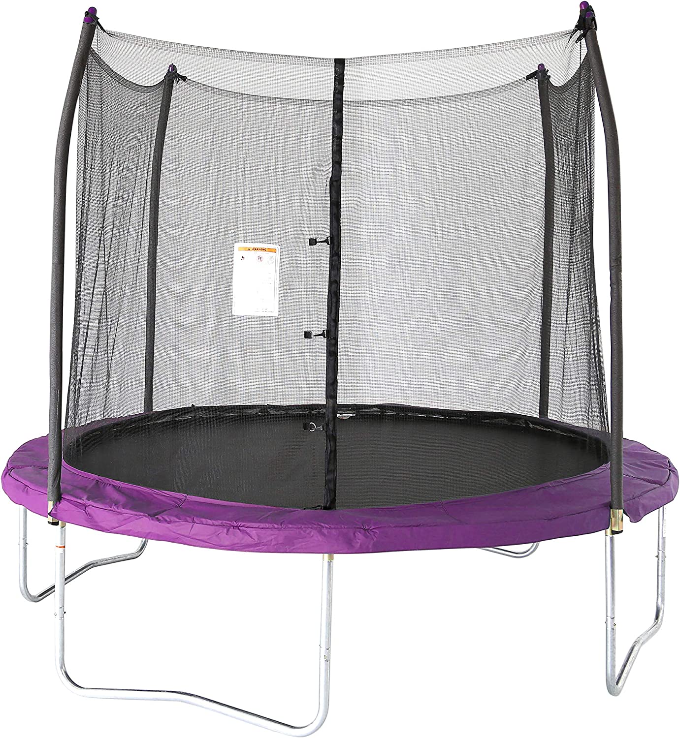 Skywalker Trampolines Patented Design Round and Enclosure, Purple, 10Ft
