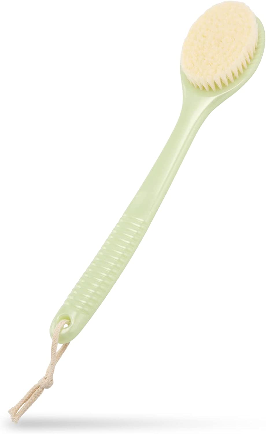 Soft Bath Brush for Back with Long Handle Body Shower Brush Exfoliating Back Scrubber for Men and Women (Green)