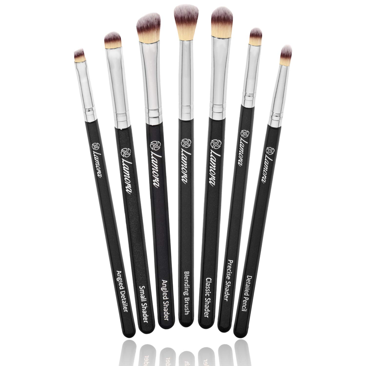 Soft Synthetic Eye Makeup Brushes Eyeshadow Brush Set- 7pcs Flawless Look Makeup