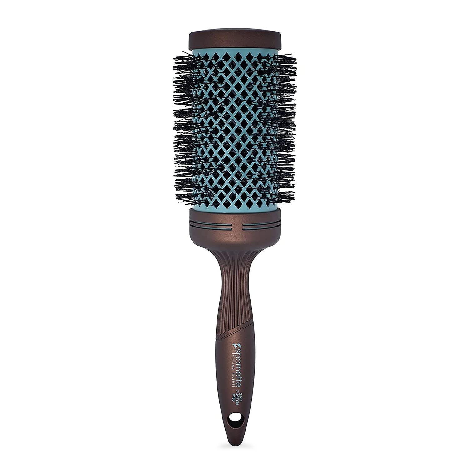 Spornette Ion Fusion Aerated Hair Brush, Round, 2.5 Inch - Bronze