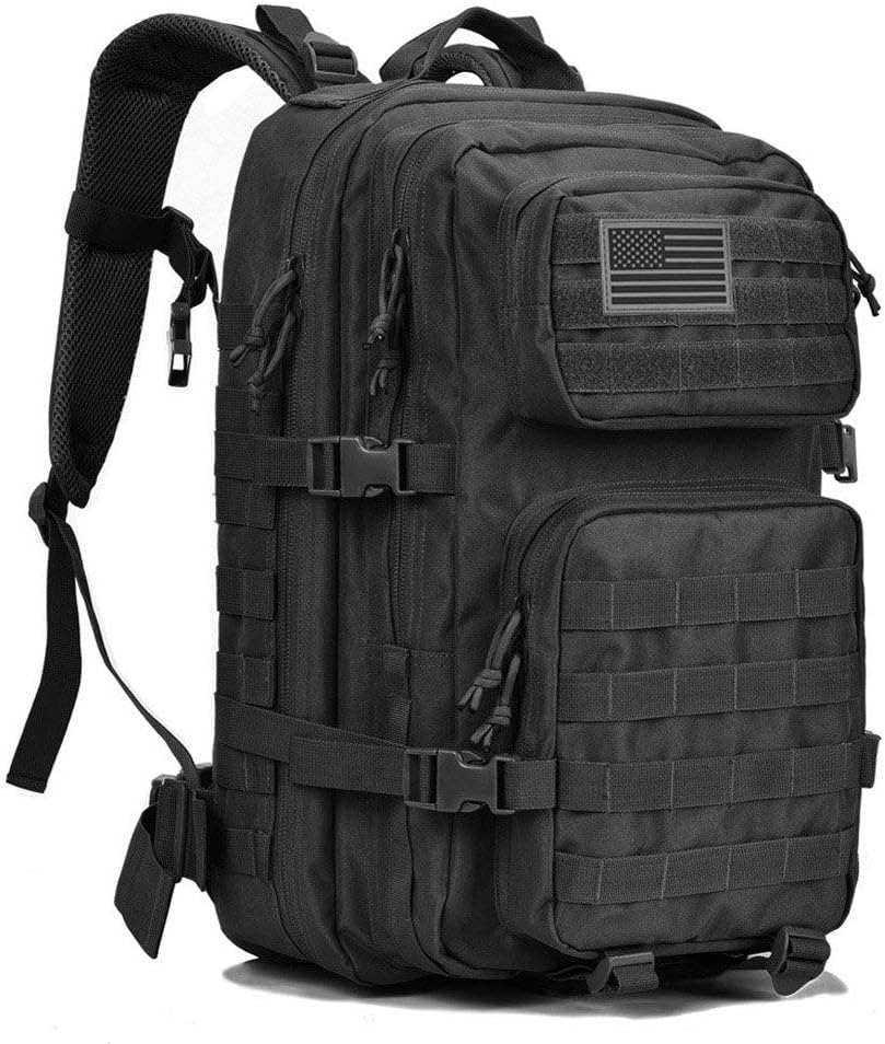 Tactical Backpack - Military-Grade 40L MOLLE Pack (Black) Amazon Pakistan Import