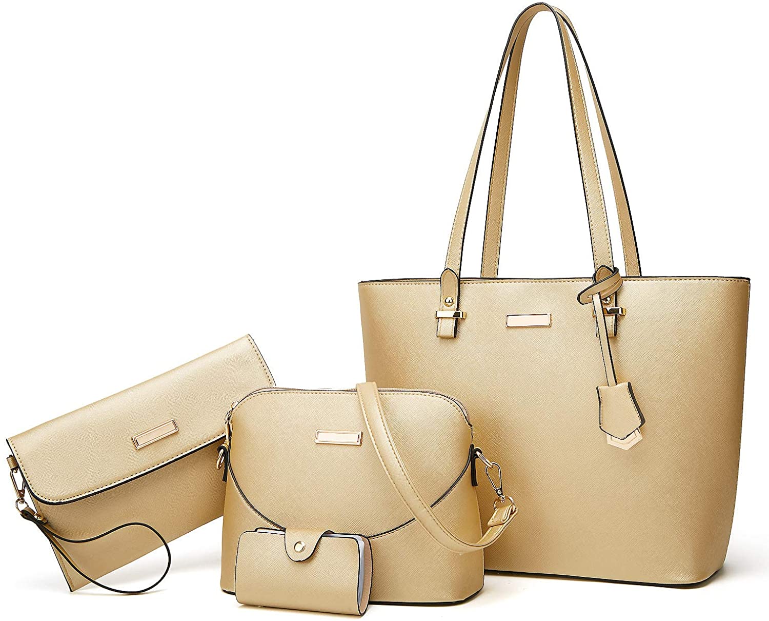 TcIFE Purses and Handbags for Womens Satchel Shoulder Tote Bags Wallets - Gold