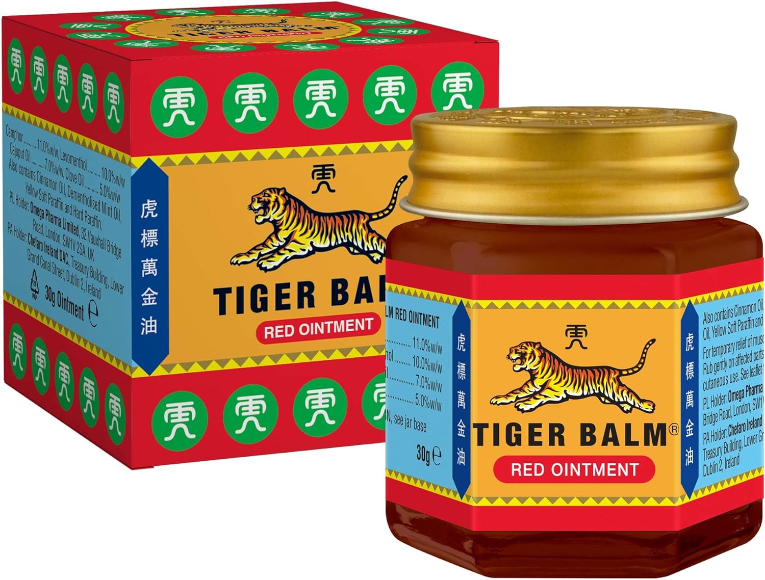 Tiger Balm Red Ointment 30g - Muscular Pain Relief