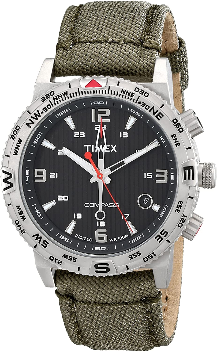 Timex Men's T2P286 Intelligent Quartz Adventure Series Stainless Steel Watch with Nylon Band