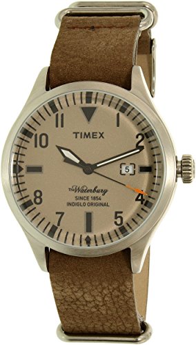 Timex Men's TW2P64600 Waterbury Watch Brown 40mm Stainless Steel