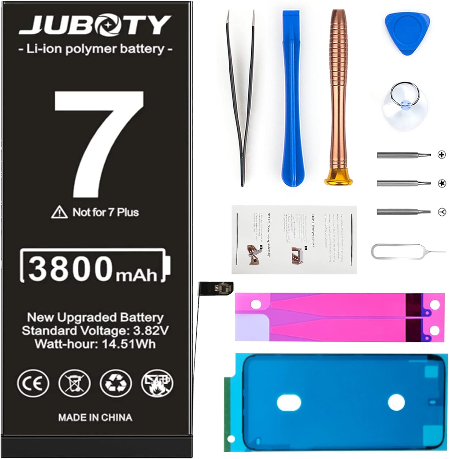 3800mAh Battery, 0 Cycle High Capacity Battery for