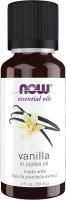 NOW Foods Vanilla Essential Oil 30ml – Pure Aromatherapy Fragrance Oil with Child Resistant Cap (I