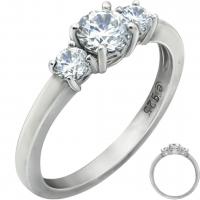 Amazon Essentials Platinum-Plated Sterling Silver 