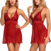 TGD Lingerie Plus Size Babydoll Set for Women | V 