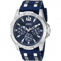 GUESS Iconic Blue Stainless Steel & Silicone S