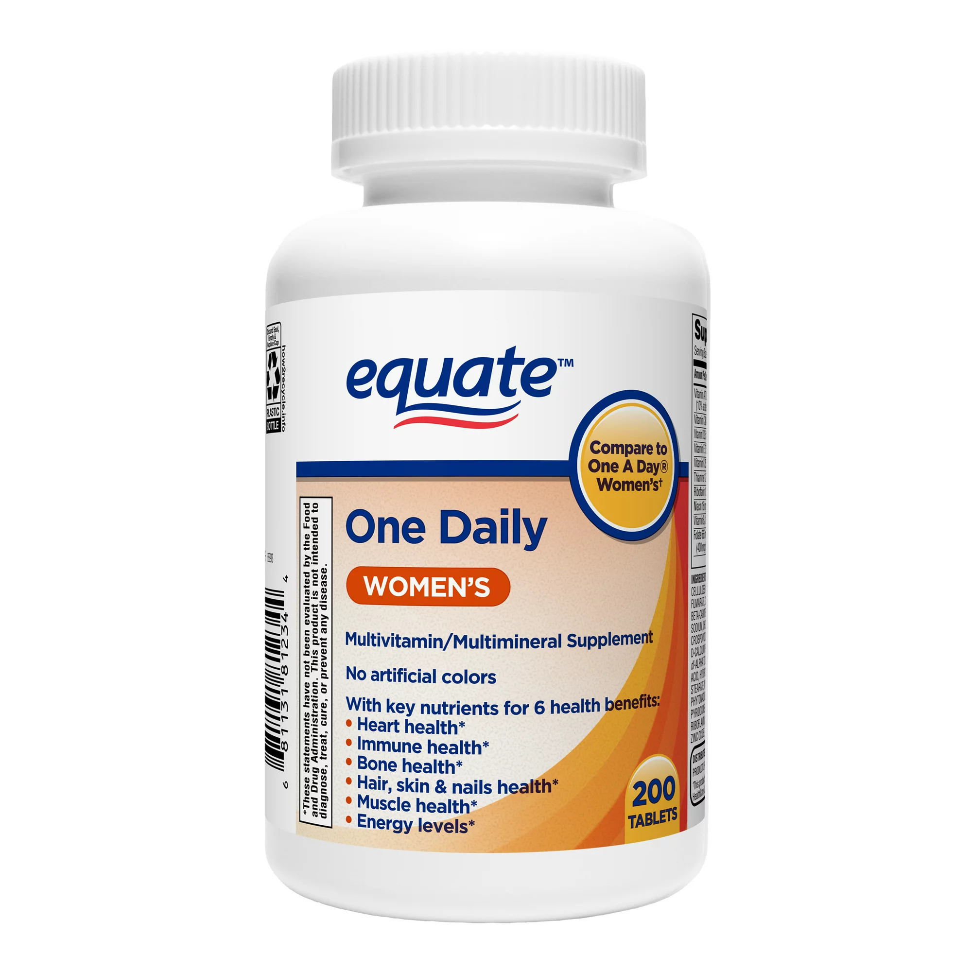Equate - Women's One Daily Multivitamin, Support H