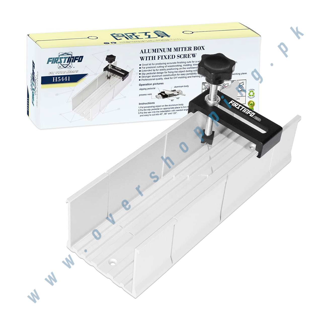 FIRSTINFO H5441 Metal Aluminum Miter Box - Achievi