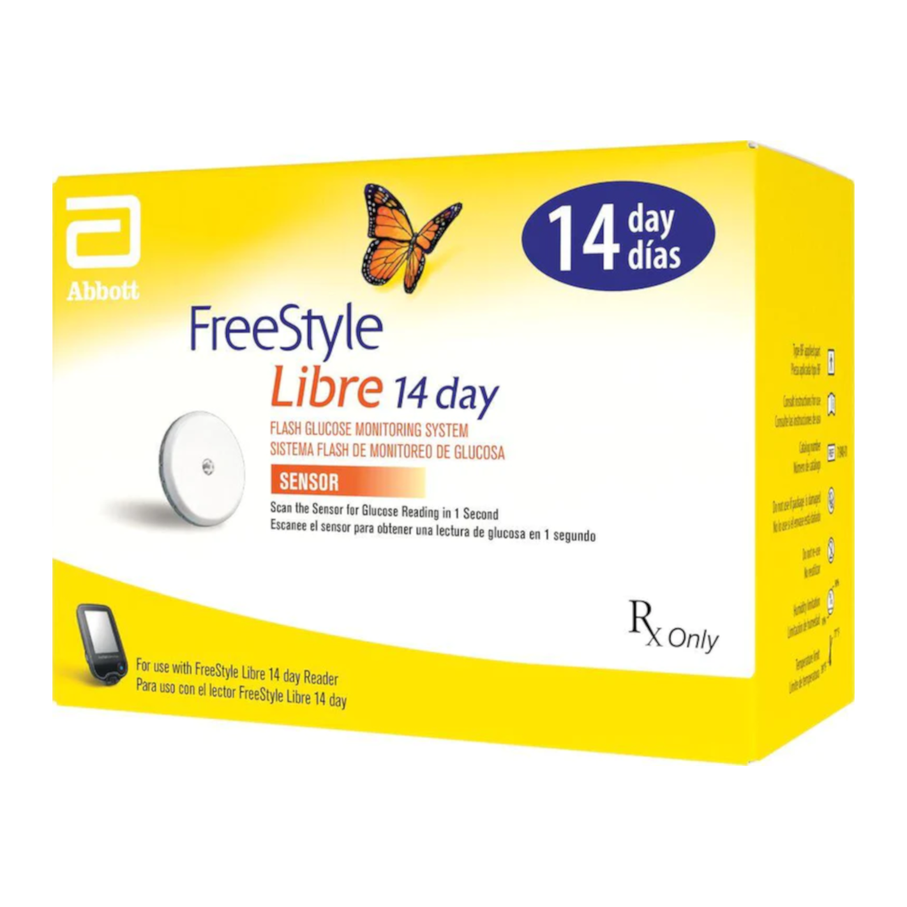 Freestyle Libre 2 Sensor by Abbott Pakistan, 14 Day Sensor, Flash
