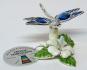 Swarovski Crystal Elements Dragonfly Figurine - Or