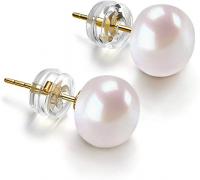 14K Gold AAA+ Handpicked White Freshwater Cultured