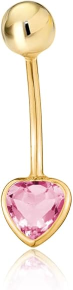 Women's 14k Gold Belly Button Piercing - Navel Bar