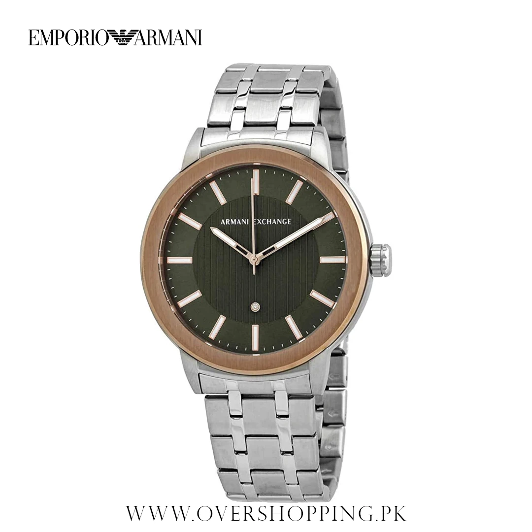 Armani Exchange Men's Maddox Three Hand Two-Tone S