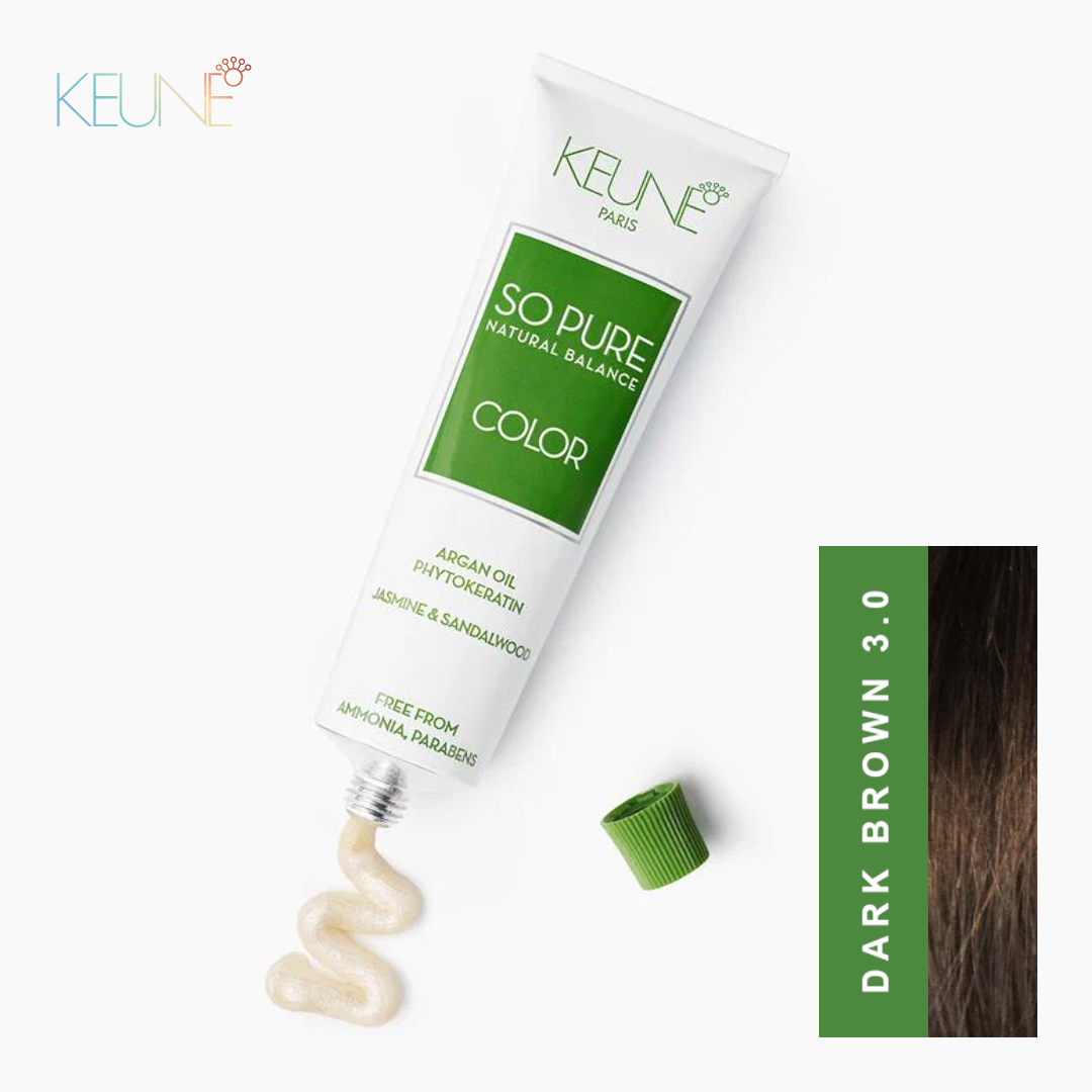 Keune So Pure Permanent Hair Colour – Dark Brown #3 Pakistan