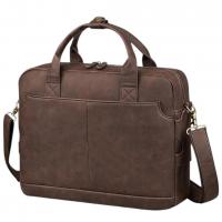 Leather Briefcase for Men - 15.6 Inch Laptop Messe