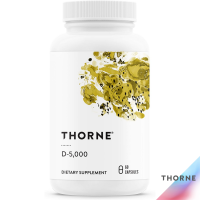 Thorne Research - Vitamin D-5000 - Vitamin D3 Supplement - 60 Capsules