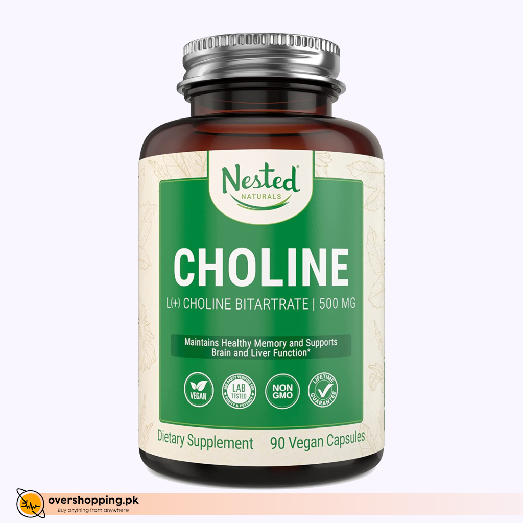 Choline Bitartrate 500mg 100% Vegan & Non-GMO 