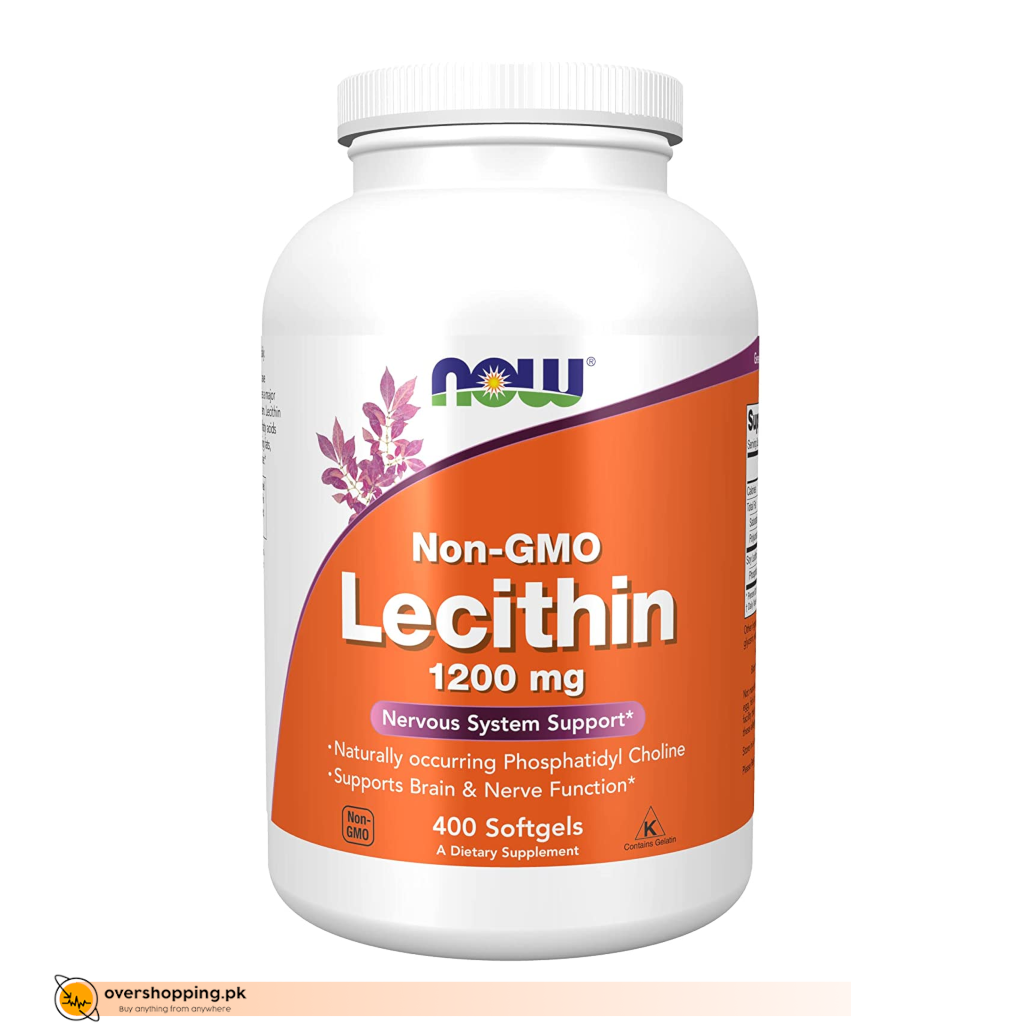 NOW Supplements, Lecithin 1200 mg with naturally o