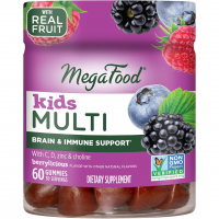 MegaFood Kids Multivitamin Gummies - Kids Vitamins - Age 4+ - Berrylicious Flavor - 60 Gummies