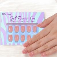 Caramel Press On Nails Almond - BTArtbox, 30PCS, C