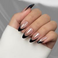 BTArtbox French Tip Press On Nails - New Year Shor