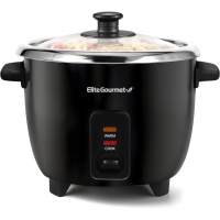Elite Gourmet ERC006SS 6-Cup Electric Rice Cooker 