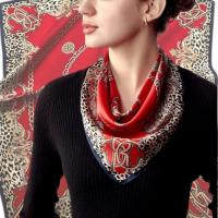 Neck Scarf 21"x21", 100% Mulberry Silk, 